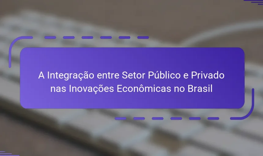 A Integração entre Setor Público e Privado nas Inovações Econômicas no Brasil
