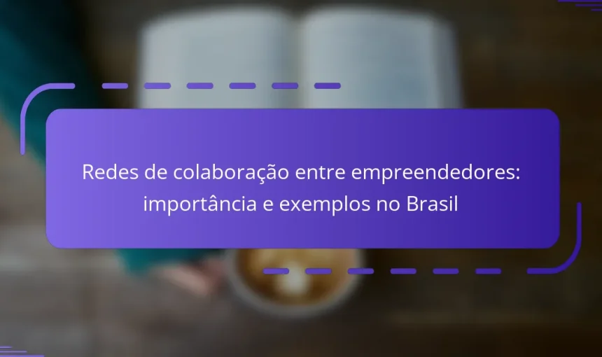 Redes de colaboração entre empreendedores: importância e exemplos no Brasil